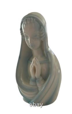 Madonna Porcelain Figurine Statue Erphila Czechoslovakia Art Deco 8.5 Vintage