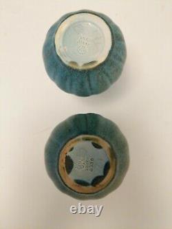 Matched Pair Of Rookwood Pottery Vases #6356 Mottled Green Glaze XXXIV