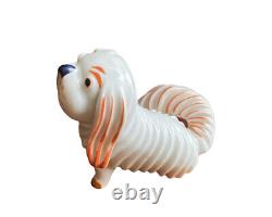 Metzler Ortloff Figurine Pekingese Dog Bosse Germany Porcelain Art Deco Rare