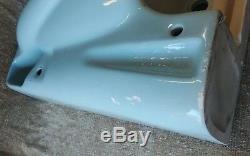 Mid Century Art Deco HOMARY Baby Blue Porcelain Ceramic SInk Stamped 1959 RARE