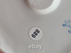 Mid Century Authentic Dresden Lace Porcelain Lady Figurine Rococo Dress Handmade