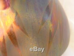 Montieres, French Art Deco Iridescent Ceramic Vase, Signed, 1930 Years