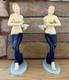 Moriyama Mirror Image Pair Art Deco Figurines Kaw