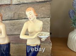 Moriyama Mirror Image Pair Art Deco Figurines KAW