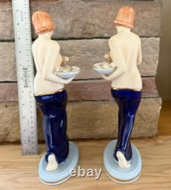 Moriyama Mirror Image Pair Art Deco Figurines KAW