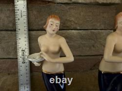 Moriyama Mirror Image Pair Art Deco Figurines KAW