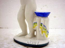 Morning Bathing Boy Vintage USSR Russian LFZ Lomonosov Porcelain Figurine EXC