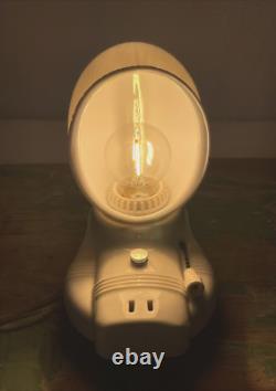 NOS Pair Vtg Art Deco Milk Glass Bathroom Wall Sconces 1920s 1930 1940 Porcelain