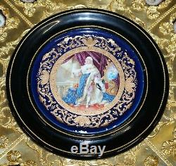 Napoleon III Louis XVI Style Gilt Bronze & Porcelain Plaque Sevres Centre Table