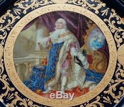 Napoleon III Louis XVI Style Gilt Bronze & Porcelain Plaque Sevres Centre Table