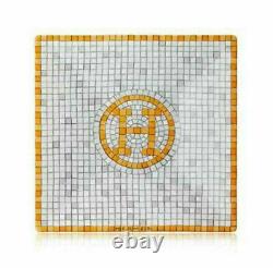 New Hermes Mosaique Au 24 Gold Square No. 1 Plate #p026041p Brand Nib Save$ F/sh