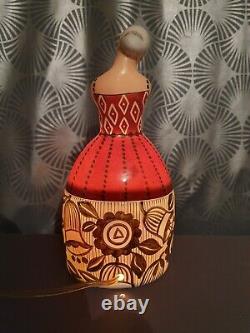 Night light porcelain art deco box 1930 BERNARDAUD box half doll lamp