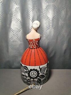 Night light porcelain art deco box 1930 BERNARDAUD box half doll lamp