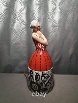 Night light porcelain art deco box 1930 BERNARDAUD box half doll lamp