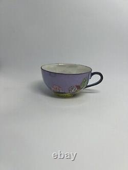 Noritake Art Deco Era Lusterware Snack Plate And Tea Cup Set Of 16