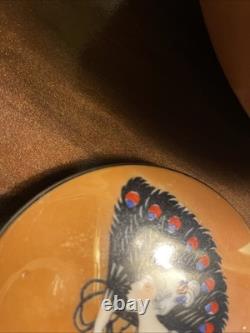 Noritake Art Deco Lusterware Vanity Powder Or Trinket Box Exquisite