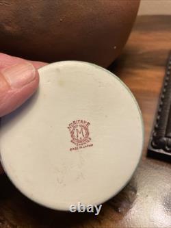 Noritake Art Deco Lusterware Vanity Powder Or Trinket Box Exquisite