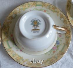 Noritake China Gramatan 12 Luncheon Plates 12 Bowls 5 Saucer 4 Cups Vintage 1933