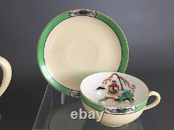 Noritake, Morimura Bros. ART DECO porcelain tea set hand painted Japan c. 1930's
