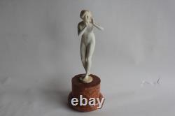 Nude woman porcelain prof. Otto Poertzel Germany Art Deco (68573)