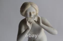 Nude woman porcelain prof. Otto Poertzel Germany Art Deco (68573)