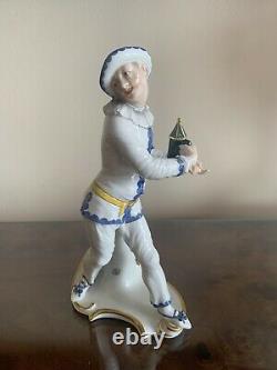 Nymphenburg Commedia Dell' Arte Bustelli Porcelain Figurine Pierrot