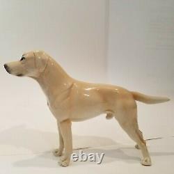 Nymphenburg Porcelain Large Labrador Retriever by Konrad Schmid 1930 Art Deco