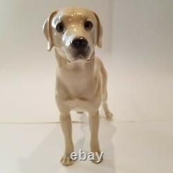 Nymphenburg Porcelain Large Labrador Retriever by Konrad Schmid 1930 Art Deco