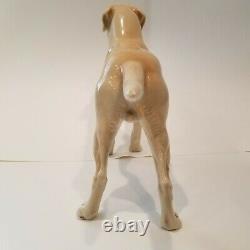 Nymphenburg Porcelain Large Labrador Retriever by Konrad Schmid 1930 Art Deco