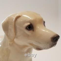 Nymphenburg Porcelain Large Labrador Retriever by Konrad Schmid 1930 Art Deco