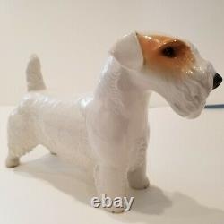 Nymphenburg Porcelain Large Sealyham Terrier by Konrad Schmid 1930 Art Deco