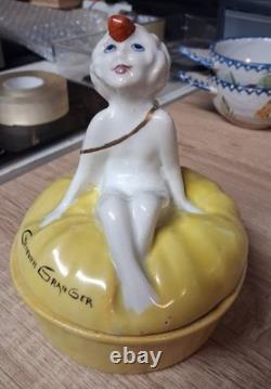 OISSEL LHR France Geneviève Granger Art Deco Porcelain Candy Box