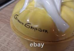 OISSEL LHR France Geneviève Granger Art Deco Porcelain Candy Box