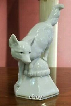 Old Art Deco German Porcelain Figurine, Fox