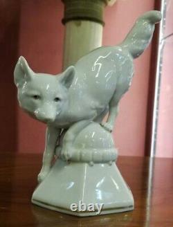 Old Art Deco German Porcelain Figurine, Fox