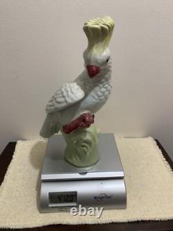 Old Chinese Parrot or Cockatoo very heavy Porcelain beautiful Art Deco Signed