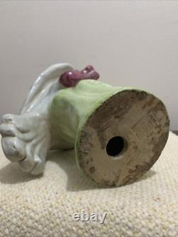 Old Chinese Parrot or Cockatoo very heavy Porcelain beautiful Art Deco Signed