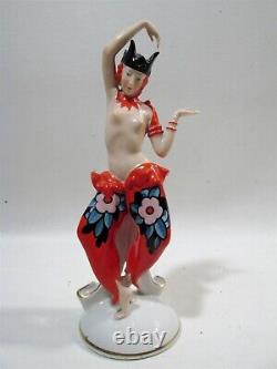 Old Hertwig Katzhutte Art Deco Nude Dancing Figurine #6997 Germany