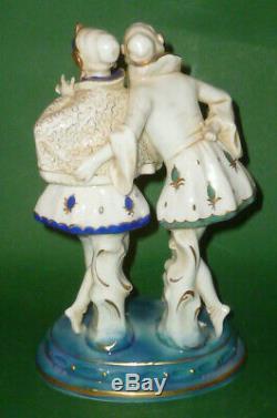 Old Schwarza Figure Porcelain Figurine Art Nouveau Deco Female Dancer Top