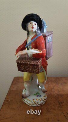 Original Antique Porcelain Figurine Meissen 19th Marked