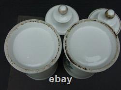 Original Antique Porcelain Pair of Medicine Jars France 19th century