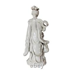 Original Antique White Chinese Porcelain Sculpture Figurine Guanyin