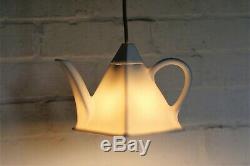 Original BTC Teapot Porcelain Ceiling Light Pendant based on Art Deco Tableware