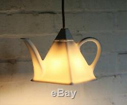 Original BTC Teapot Porcelain Ceiling Light Pendant based on Art Deco Tableware