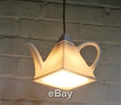 Original BTC Teapot Porcelain Ceiling Light Pendant based on Art Deco Tableware