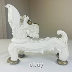 Original Kent Art Ware Porcelain Japan Dragon Dog Figurine 1930s Art Deco Yorkie