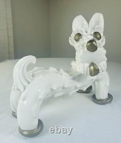 Original Kent Art Ware Porcelain Japan Dragon Dog Figurine 1930s Art Deco Yorkie