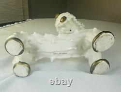 Original Kent Art Ware Porcelain Japan Dragon Dog Figurine 1930s Art Deco Yorkie