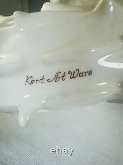 Original Kent Art Ware Porcelain Japan Dragon Dog Figurine 1930s Art Deco Yorkie