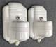Pair J. I. Paulding White Porcelain Sconces, 1930's-1950's Art Deco/mcm, Restored